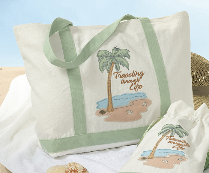 Traveling Through Life Beach Bag