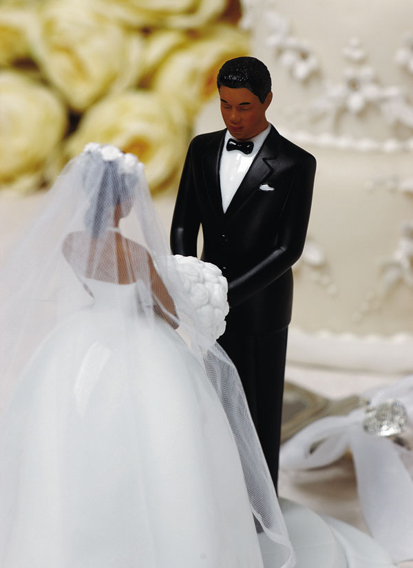 African - American Groom Cake Top