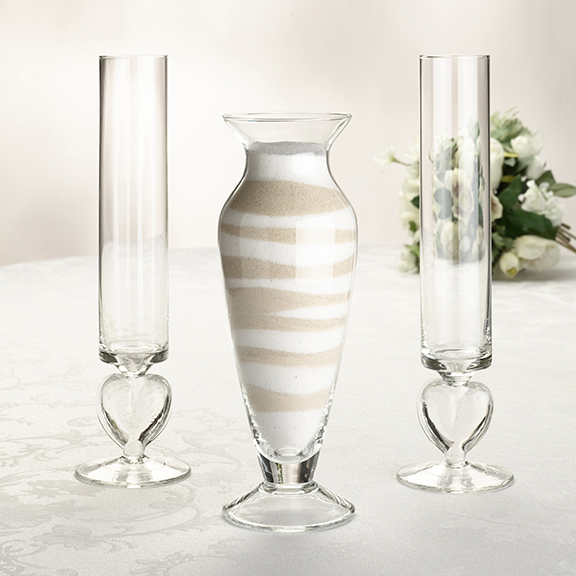 Glass Unity Sand Ceremony Vase Set