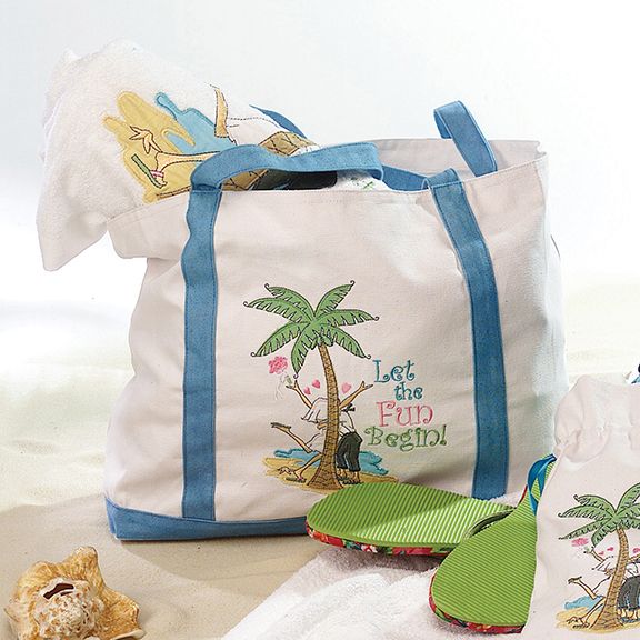 Let The Fun Begin Beach Bag
