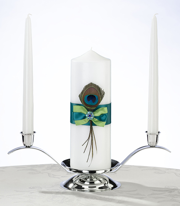 Peacock Candle Set