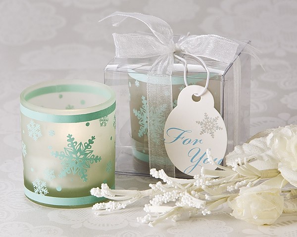 "Winter Lights" Snowflake Tea Light Candle Holder (Pack of 4)