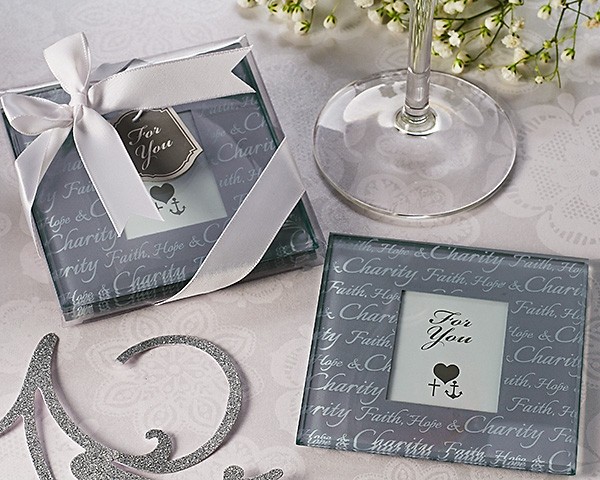 "Faith, Hope & Charity" Photo Coasters (Set of 2)
