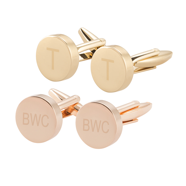 Personalized Round Cuff Links