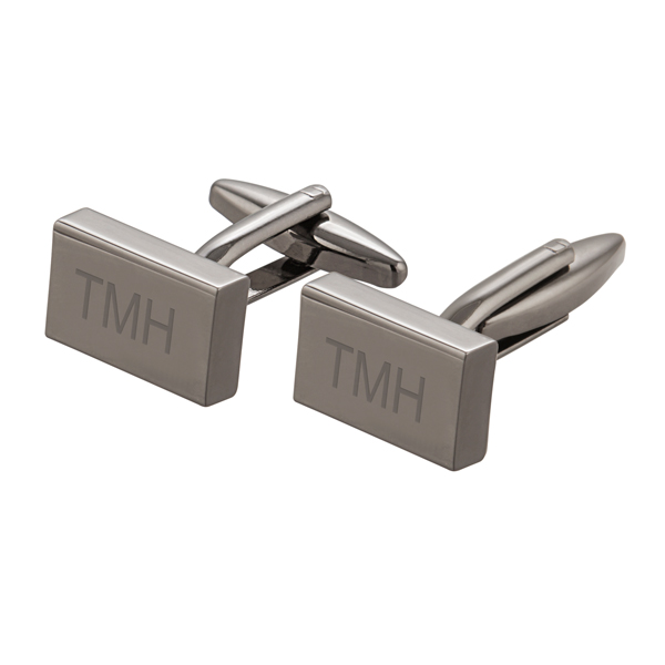 Gunmetal Rectangle Cuff Links