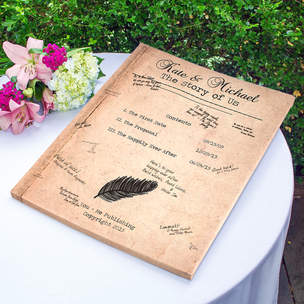 Love Story Highlights Gallery Wrapped Canvas Guest Book