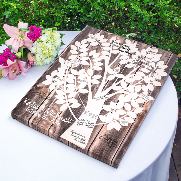 Our Family Tree Gallery Wrapped Canvas Guest Book