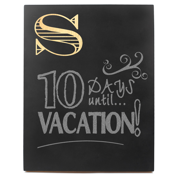 Custom Initial Chalkboard Sign