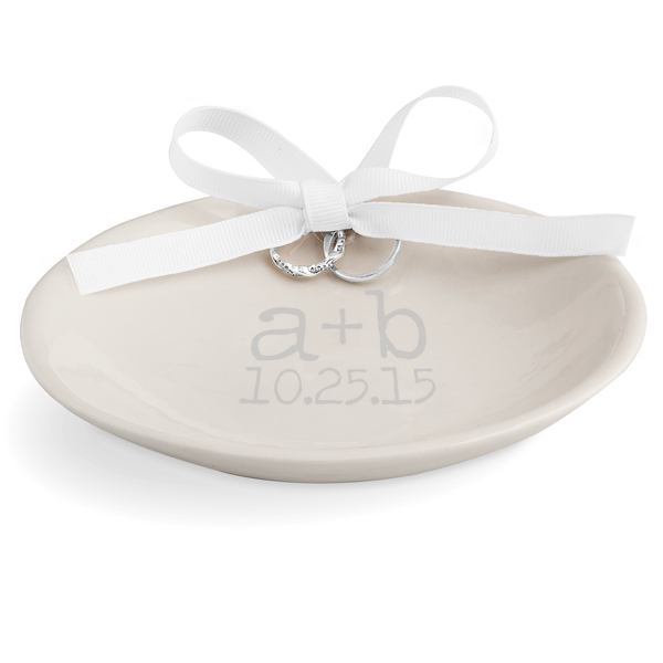 Personalized Wedding Ring Dish