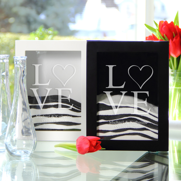 Personalized Love Collection Sand Ceremony Shadow Box Sets (3 Designs Available)