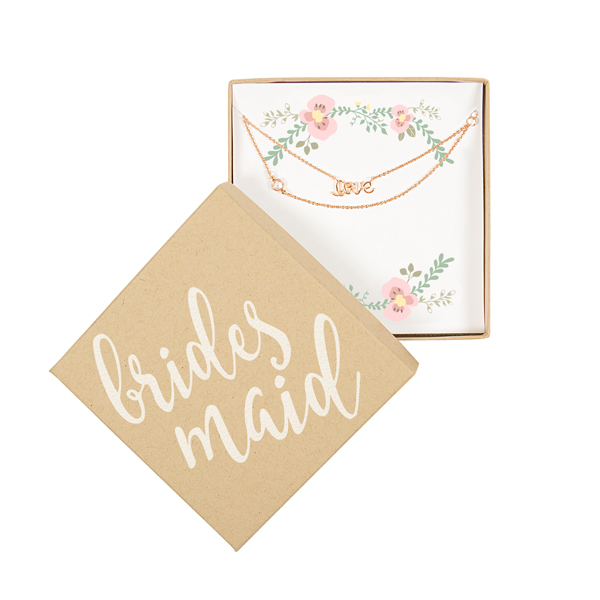 Rose Gold Love Bracelet Wedding Party
