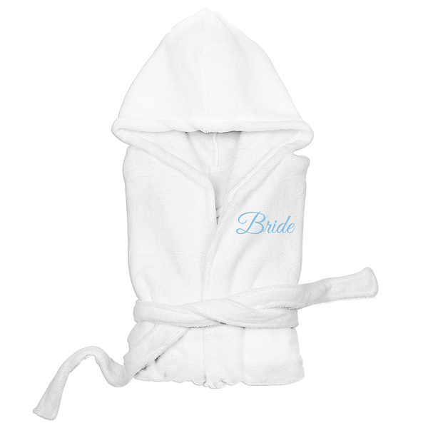Bride Plush Hooded Spa Robe
