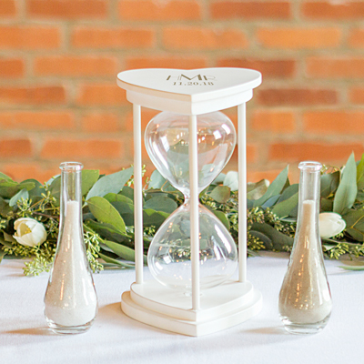 Personalized Unity Sand Ceremony Hourglass Set