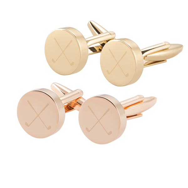 Golf Round Cuff Links