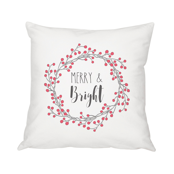 16� Merry and Bright Throw Pillow