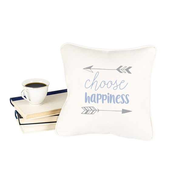 Choose Happiness Throw Pillow