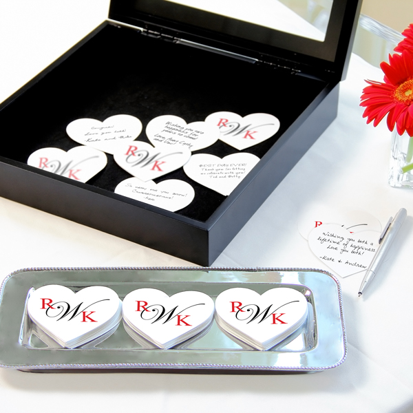 DIY Wedding Wishes Heart Cards
