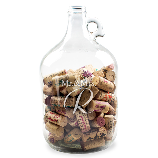 Mr. & Mrs. Wedding Wishes in a Bottle Guest Book