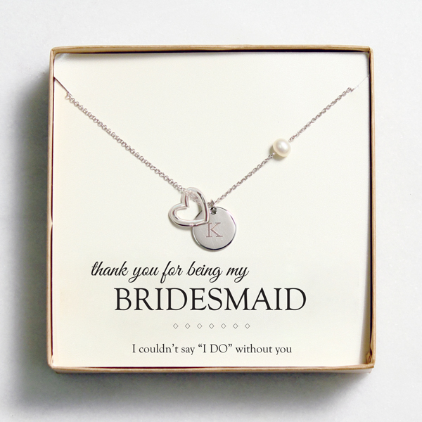 Personalized Open Heart Charm Necklaces