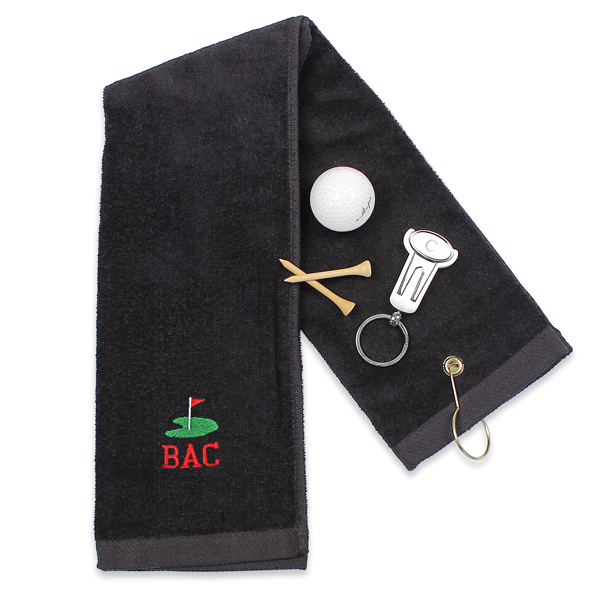 Personalized Golf Towel & Key Ring Tool Set