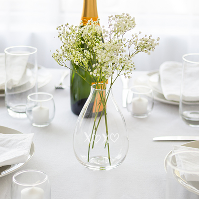 XOXO Glass Vase