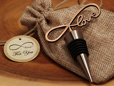 Vintage Endless love bottle stopper
