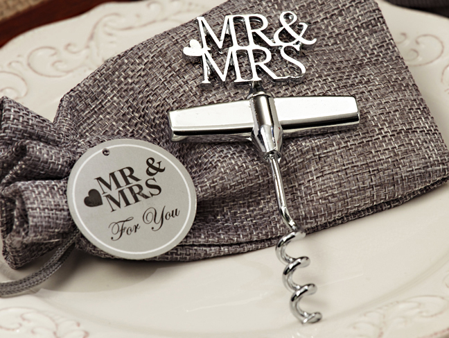 Elegance Mr. and Mrs. Silver Wine Opener