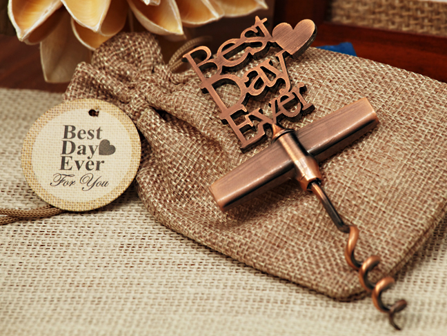 Our Best Day Ever Copper Wine opener