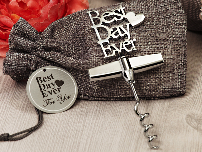 Our Best Day Ever Chrome Wine opener