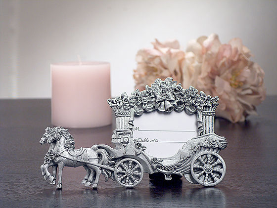 2X3 Pewter Finish Place Card Frame Wedding Coach