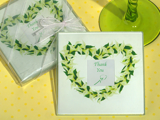 Elegant Calla Lily Photo Coaster