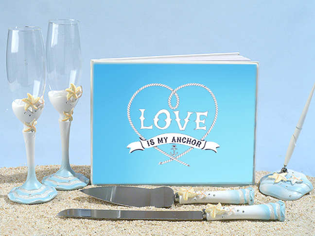 Anchored In Love Wedding Accessory Set