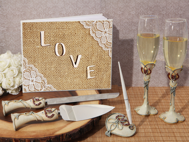 Rustic Love Wedding Accessory Set