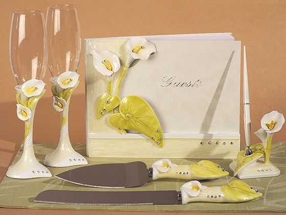 Elegant Lily Collection Wedding Accessories Set