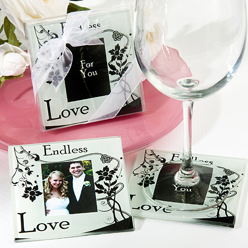 "Endless Love" photo coasters