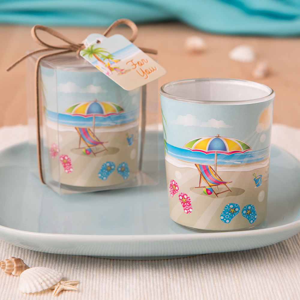 Beach themed votive