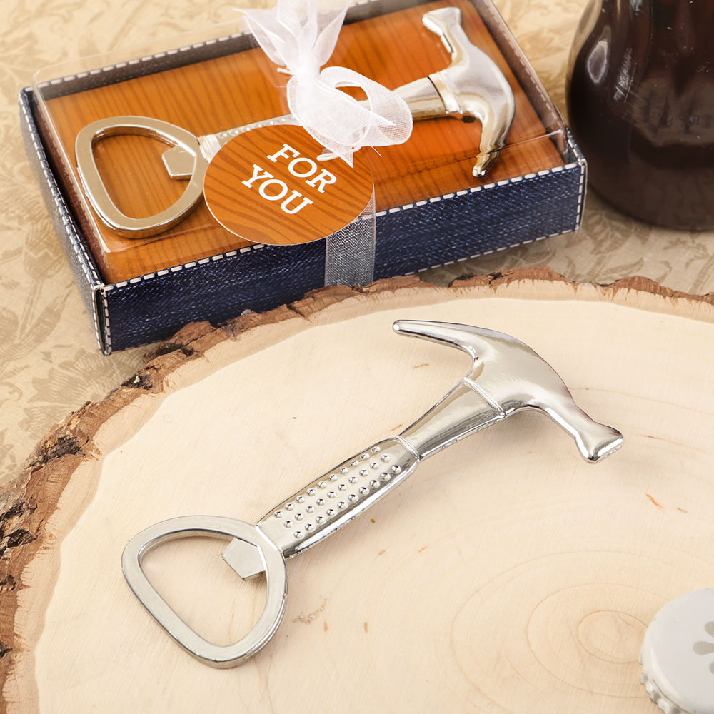 Hammer design metal bottle opener