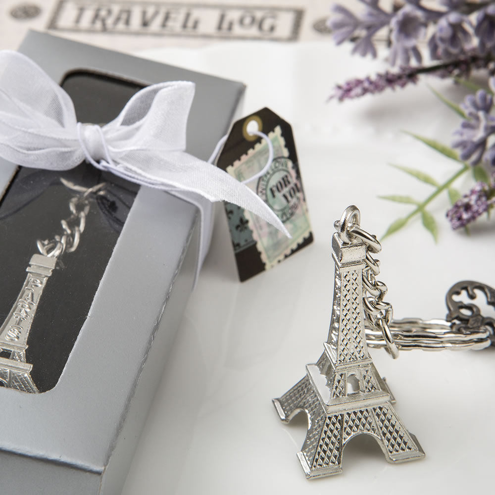 Eiffel tower metal key chains