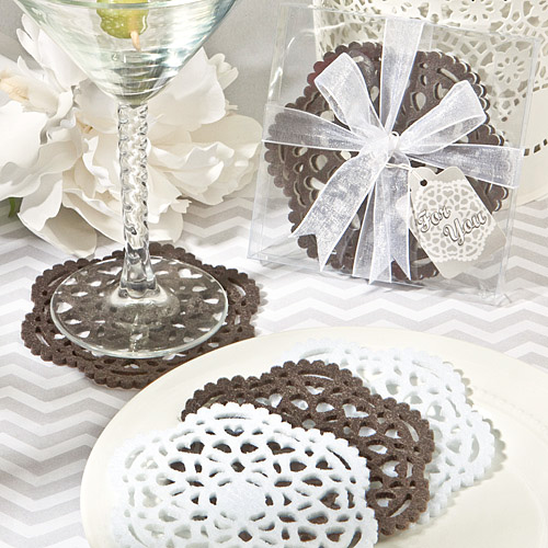 Lace-Like Felt Coaster Sets
