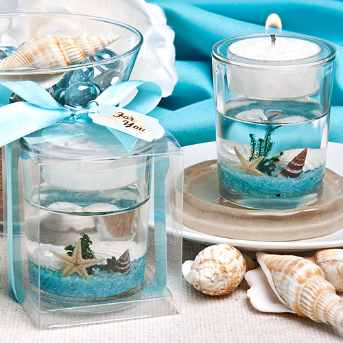 Stunning Beach-Themed Candle Favor