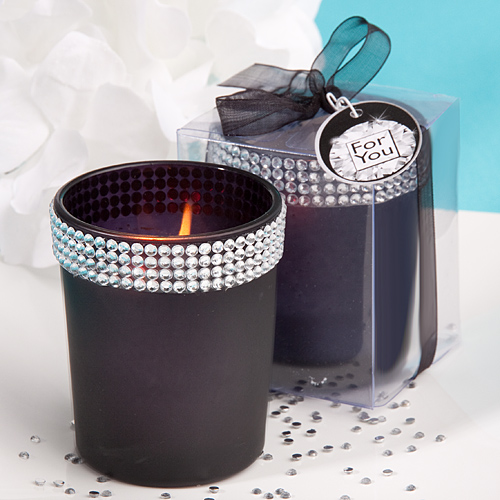 Bling Collection Black Candle Holders