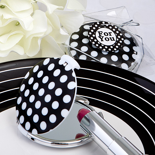 Chic Polka Dot Compact Mirrors