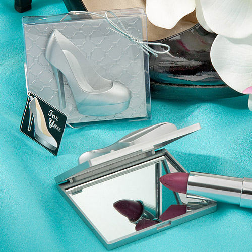 Shoe design mirror compacts