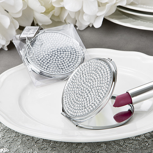Bling Collection Metal compact mirror
