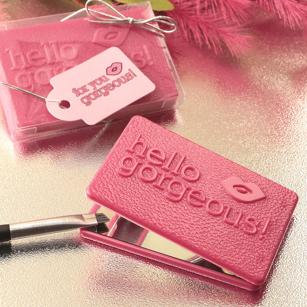 Hello Gorgeous themed compact mirror from