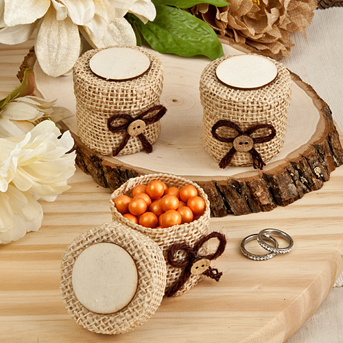 Perfectly Plain Collection Burlap boxes
