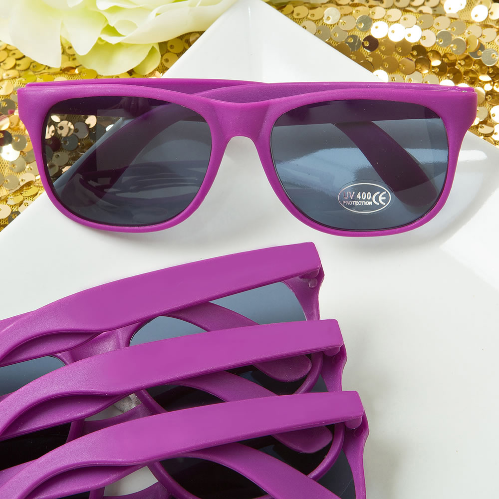 Perfectly plain collection purple fashion sunglasses