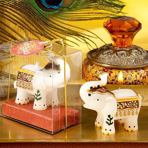 Good fortune elephant candles