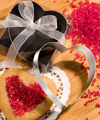 Heart shaped cookie cutters from the <em>Favor  Saver Collection</em>