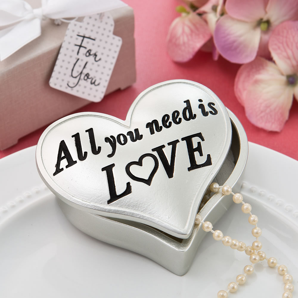 All you need is love heart shaped box
